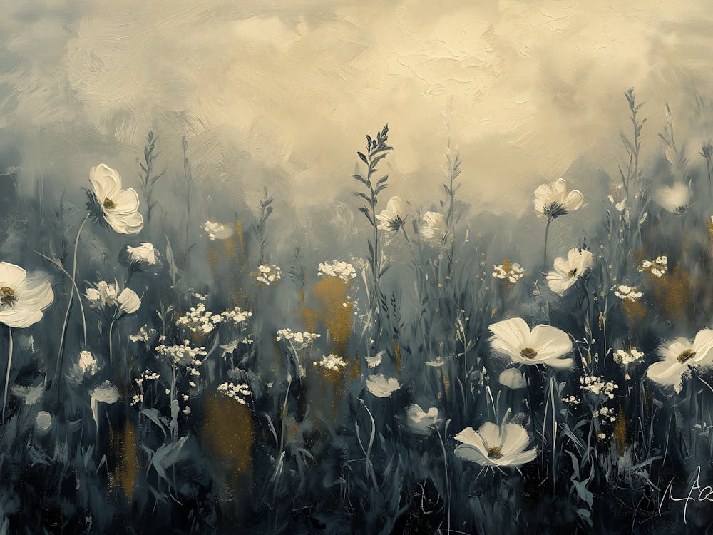 Wildflowers Field Landscape 1