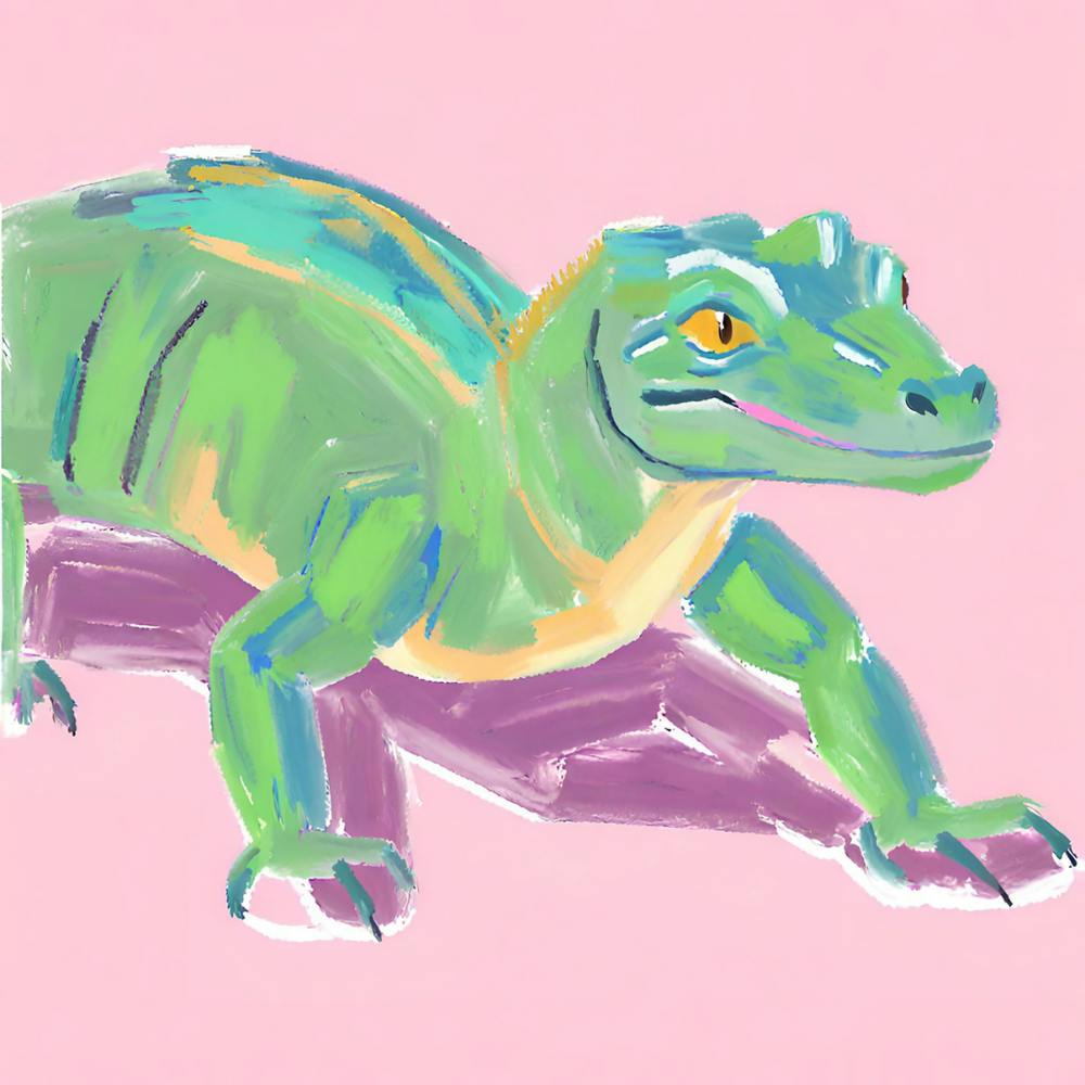 Komodo Dragon Lizard 05