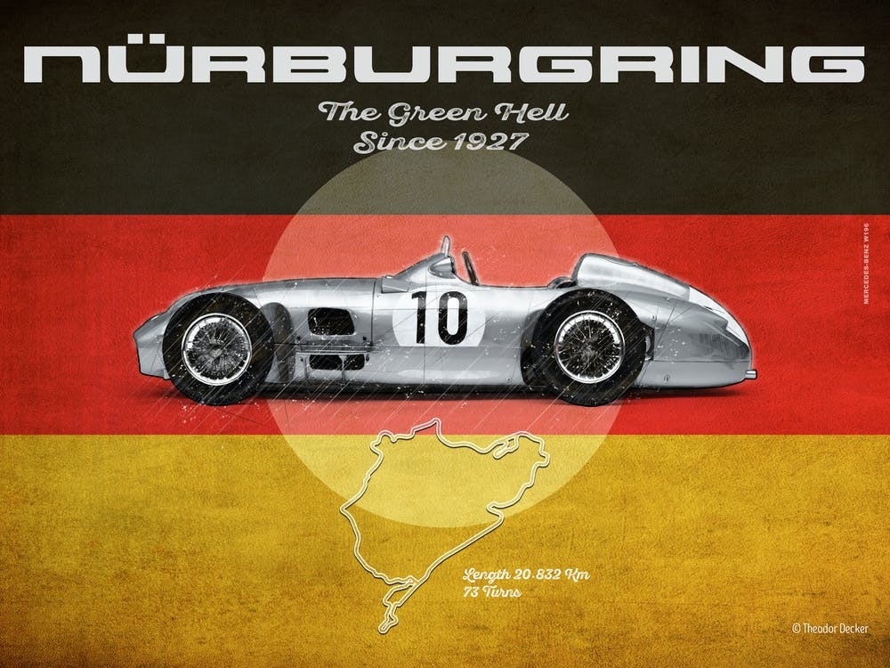 Nürburgring Mercedes W196 Landscape