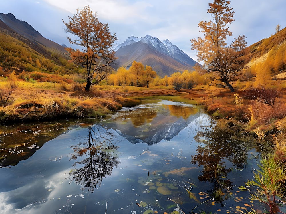 Whispers of Autumn – Nature's Reflection