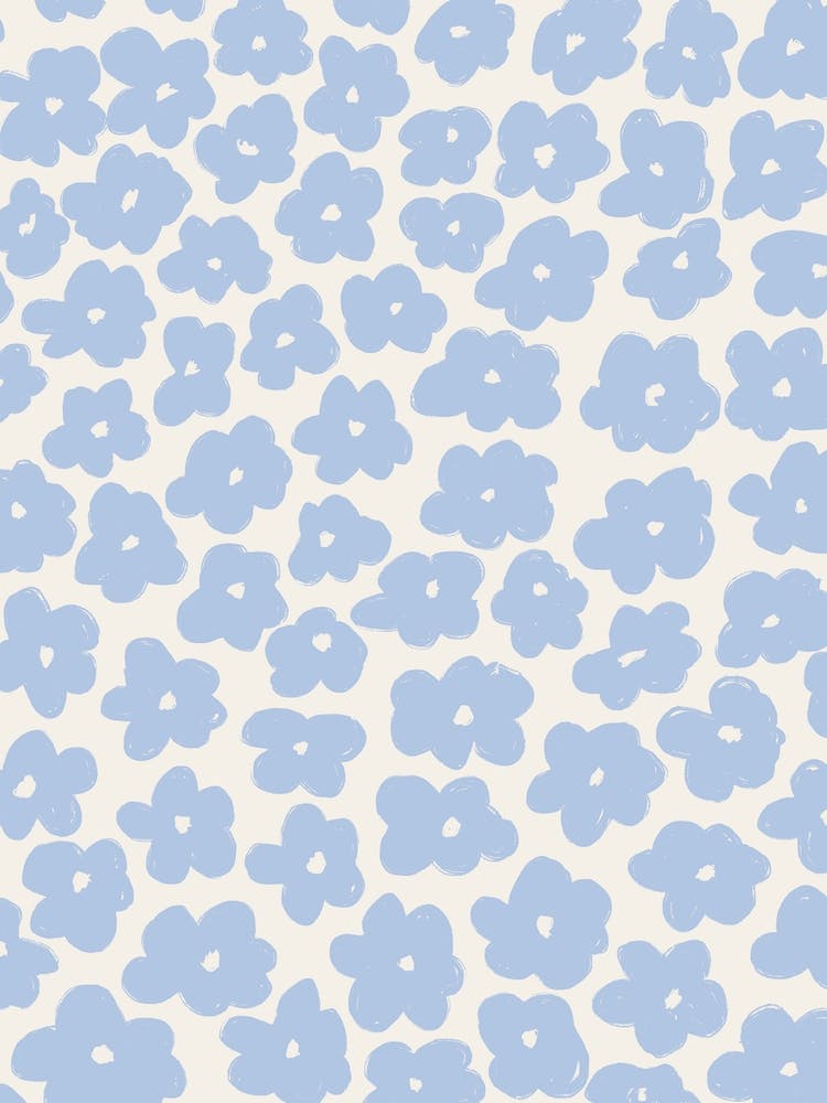 Daisies Pattern 1 Blue