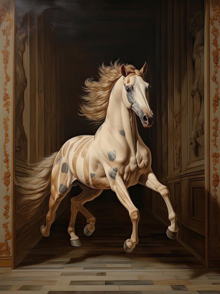 A Horse Painting In The Style Of Trompe L Oeil 1