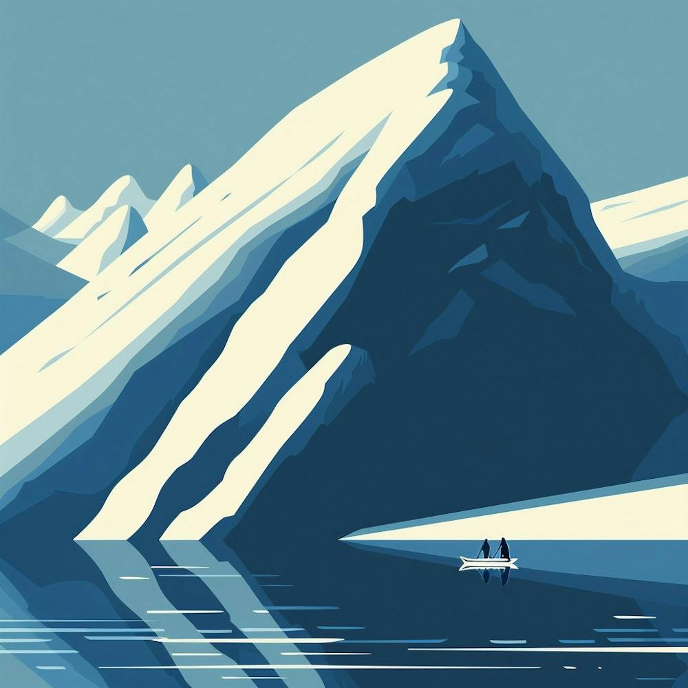 A Antarctica Vector Design Illustration