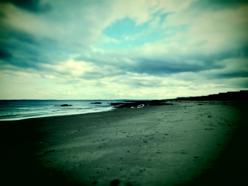 Moody Landscape Scotland Beach Ocean 
