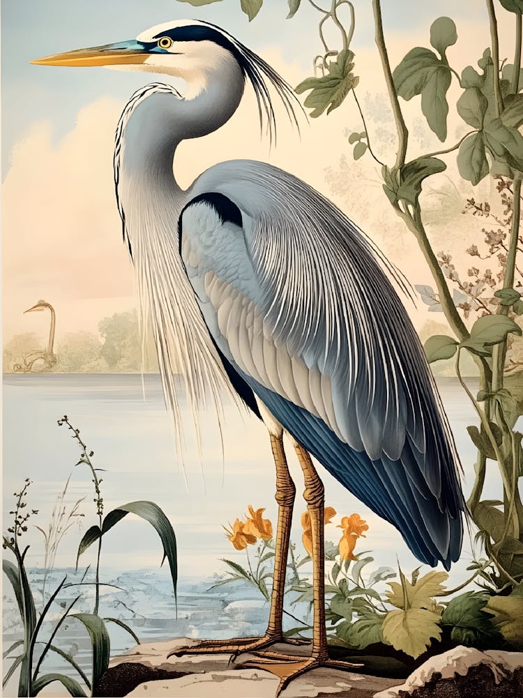 Héron bleu