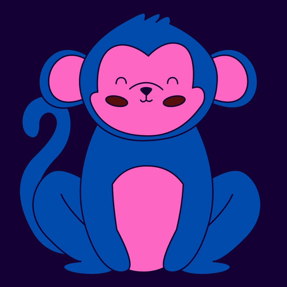 Cartoon-Affenkunstdesign 1