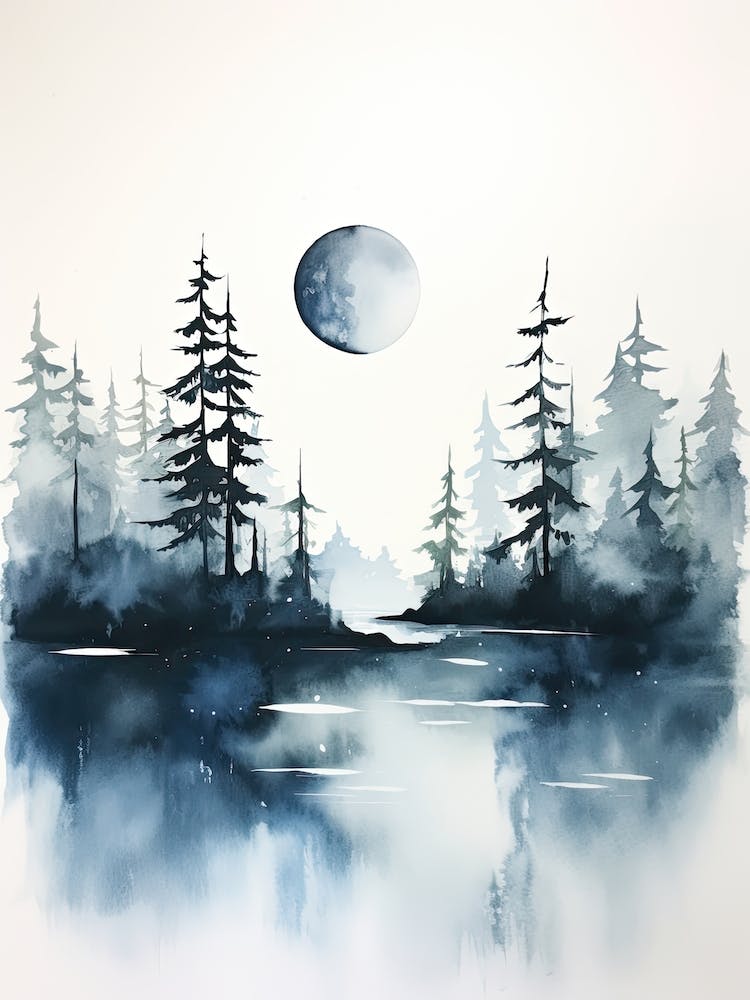 Watercolour Of Haida Gwaii   British Columbia Canada 1