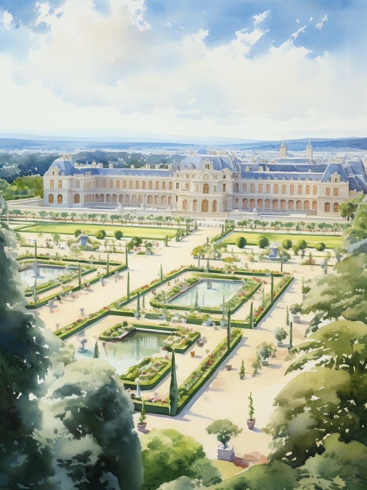 Gardens Of The Palace Of Versailles France 