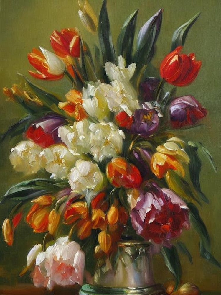 Tulips Painting 4 Flower