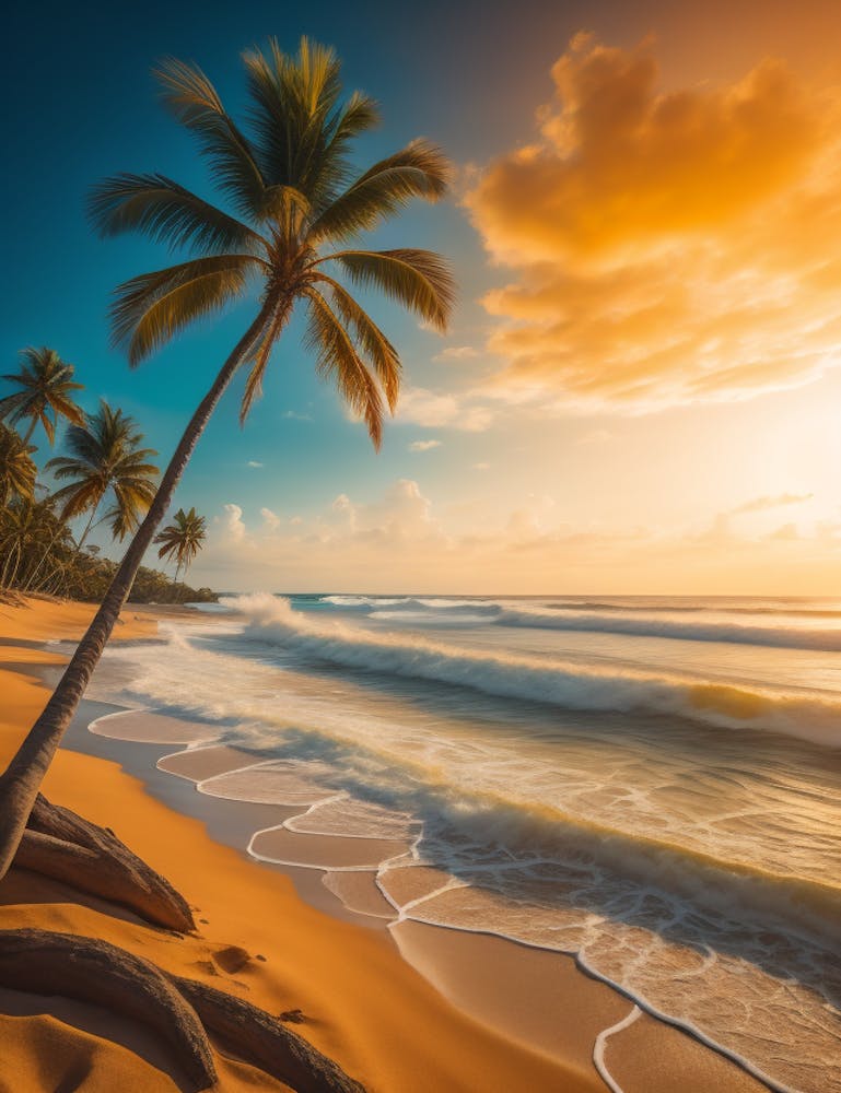 Sunset On The Beach