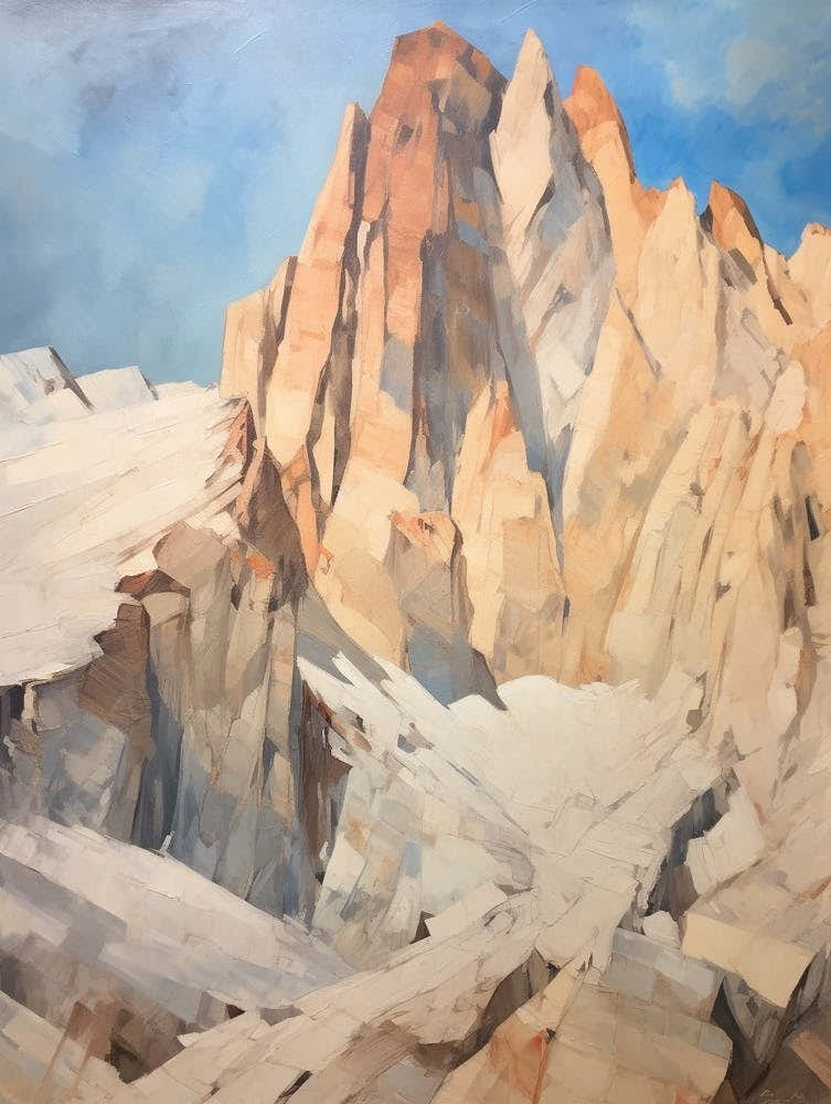 Mount Whitney Usa 6 Mountain Painting