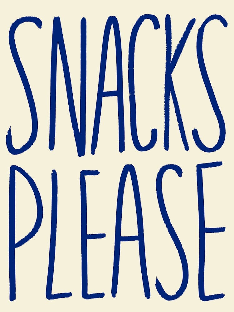 Snacks Please Blue