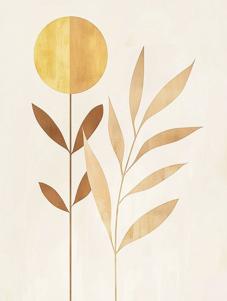 Golden Leaves Canvas Print