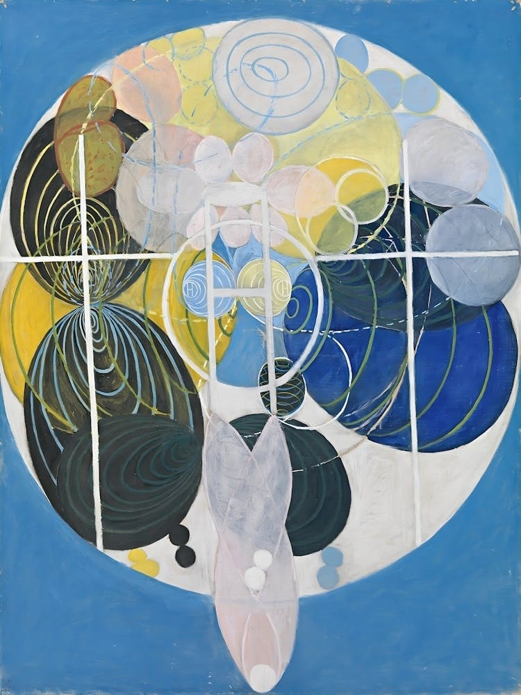 Hilma Af Klint - The Large Figure Paintings, No. 5, Group III, The Key to All Works to Date, The WU/R