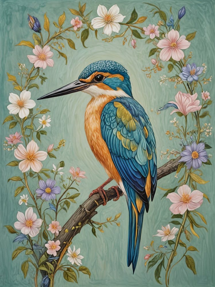 Floral Kingfisher