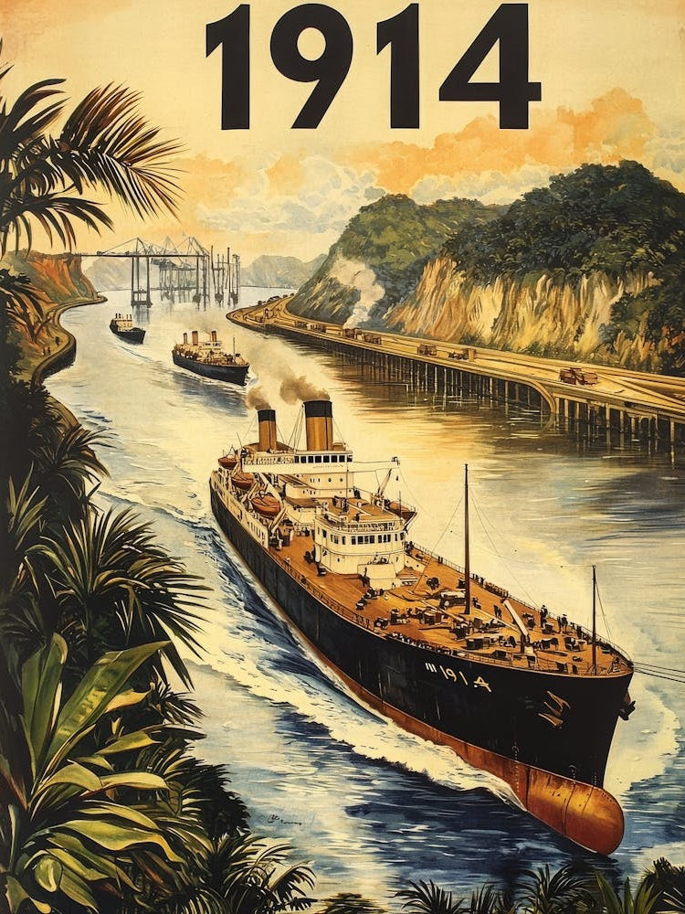 Aihrgdesign A Vintage Poster Celebrating The Opening Of The P D75ab045 B060 43c2 Bb93 306d76e6e7ba 2