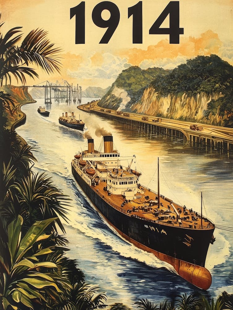 Aihrgdesign A Vintage Poster Celebrating The Opening Of The P D75ab045 B060 43c2 Bb93 306d76e6e7ba 2