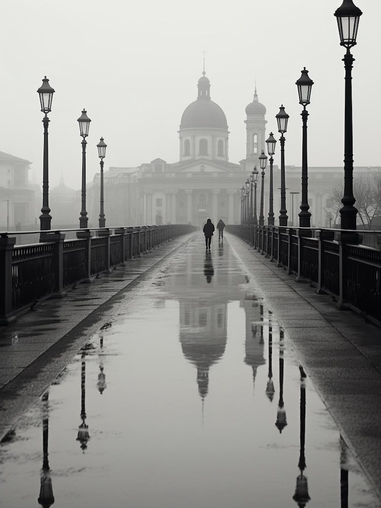 Turin, Italy,  Black And White Analogue Photography  1