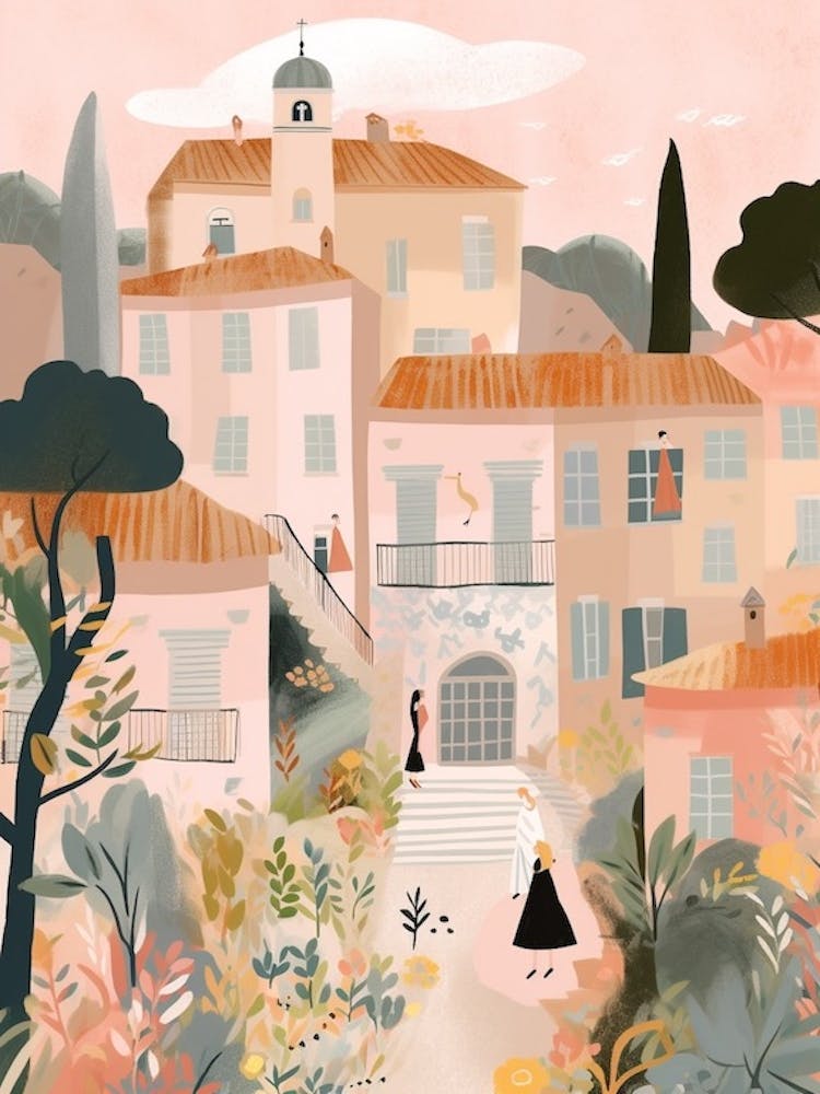 Spoleto, Italy Illustration