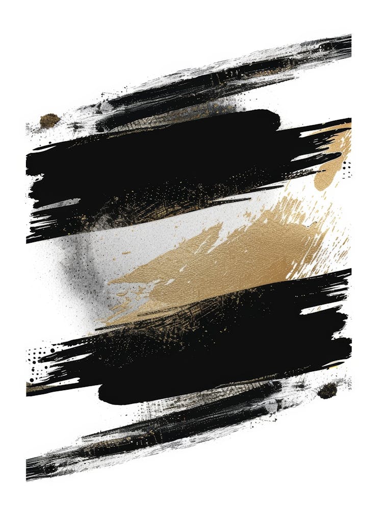 Black And Gold Canvas Print 20