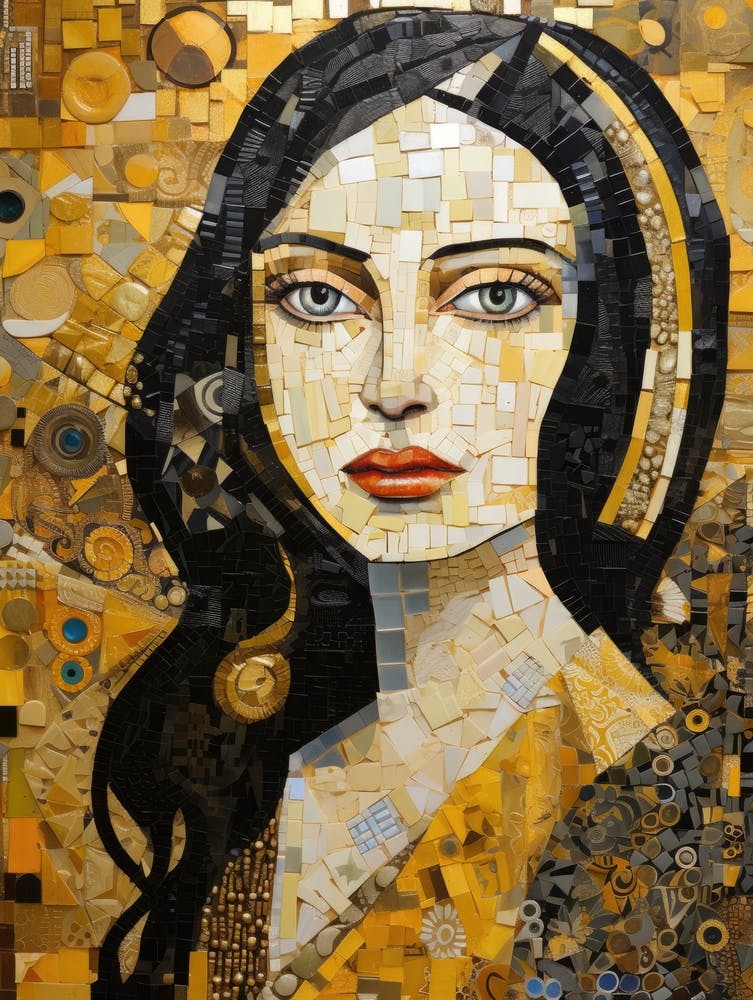 Mosaic Of A Woman 4