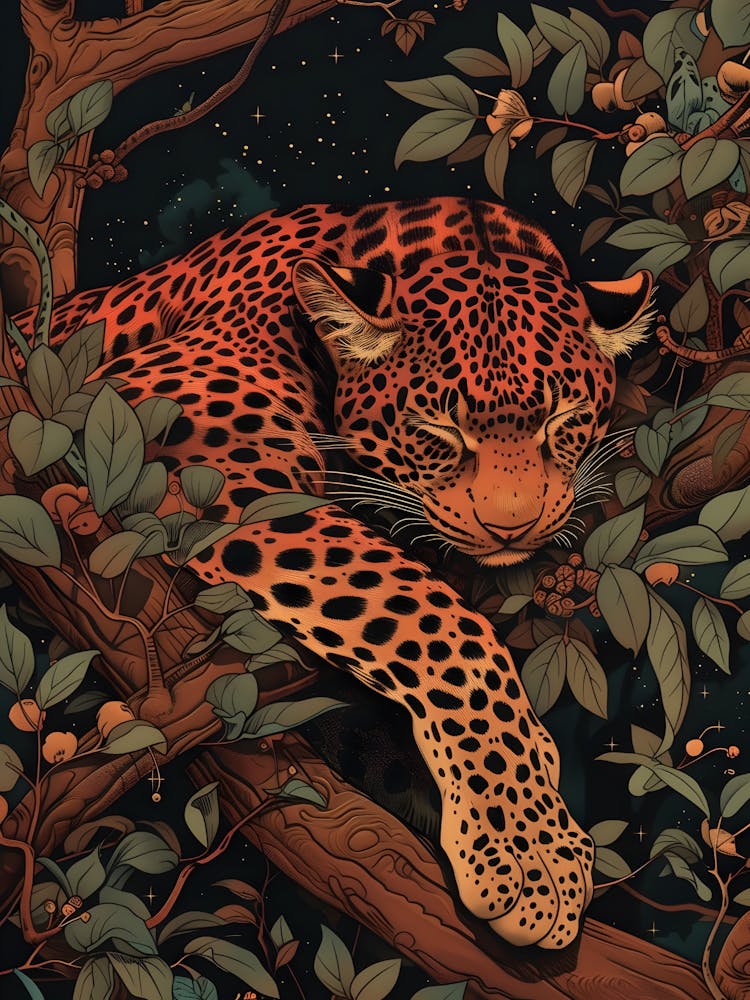 Leopard In The Tree