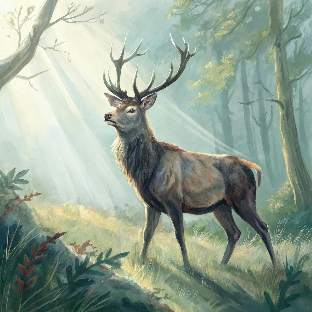 Deer In The Woods 2