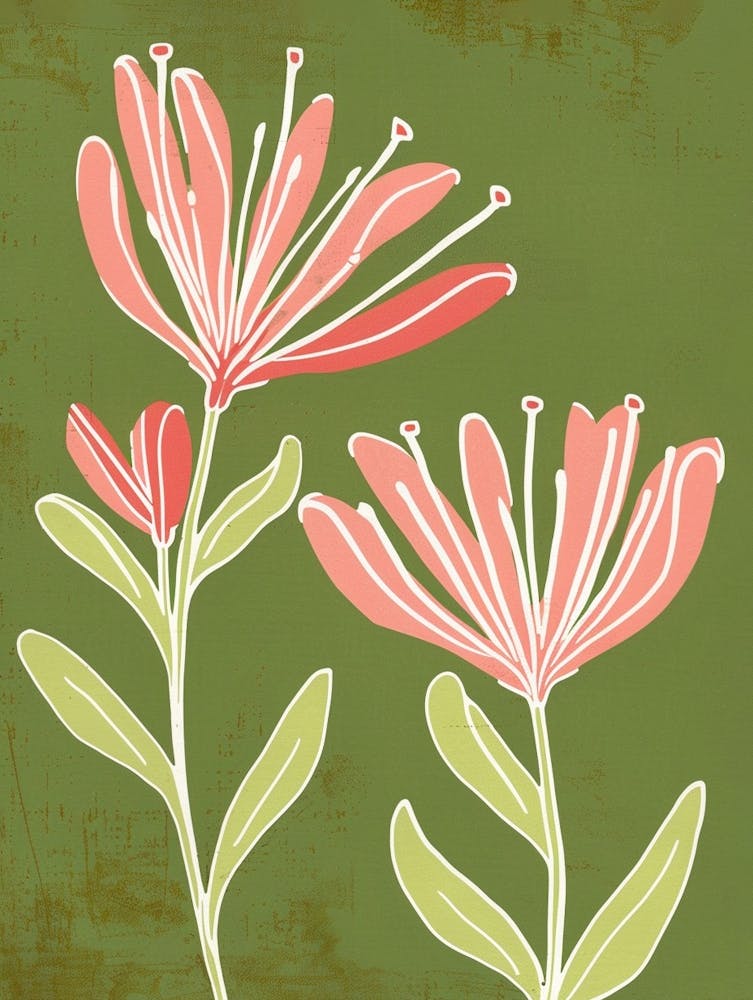 Pink & Green Kangaroo Paw 2