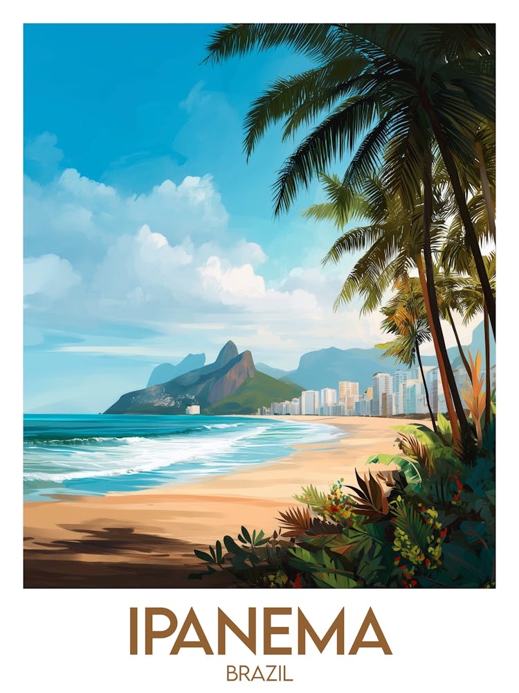 Affiche de voyage Ipanema