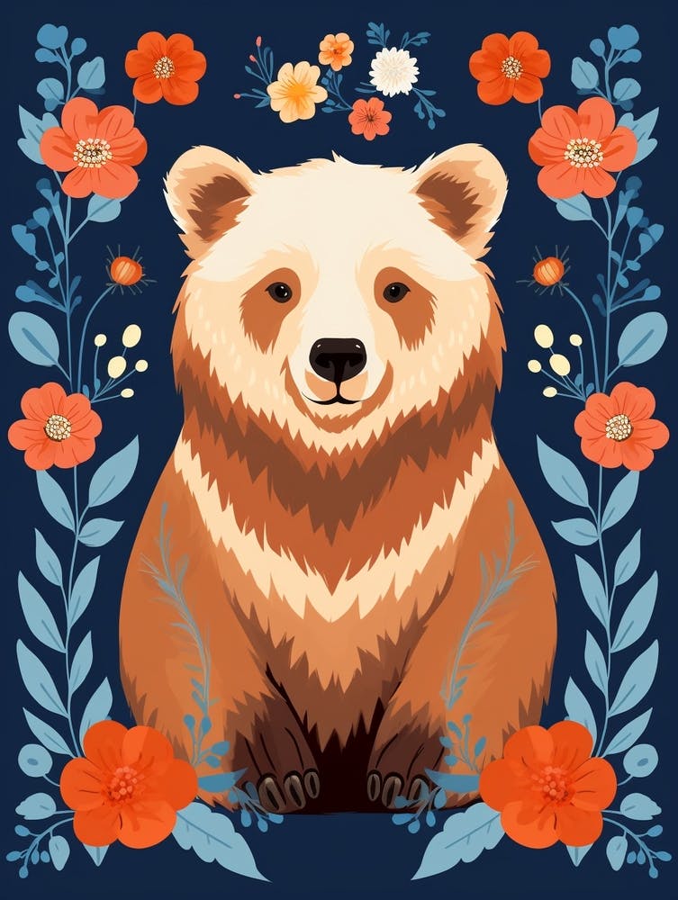 Baby Animal Illustration  Bear 13