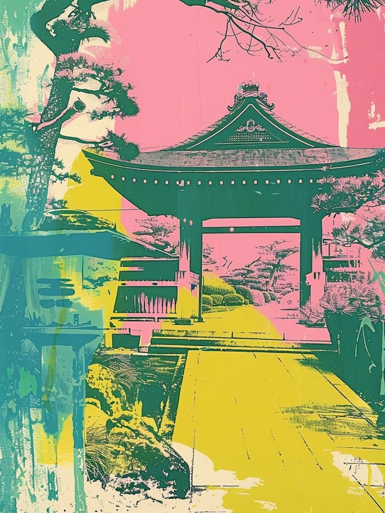 Kanazawa Japan Duotone Silkscreen 8