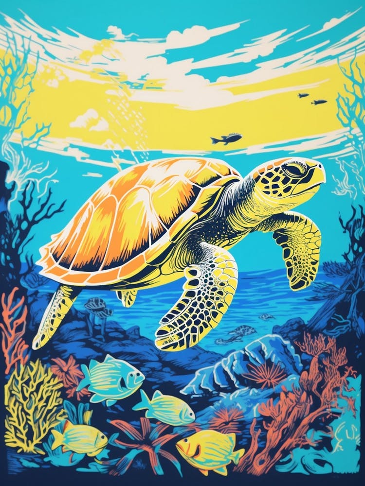 Sea Turtle Exploring The Ocean 6