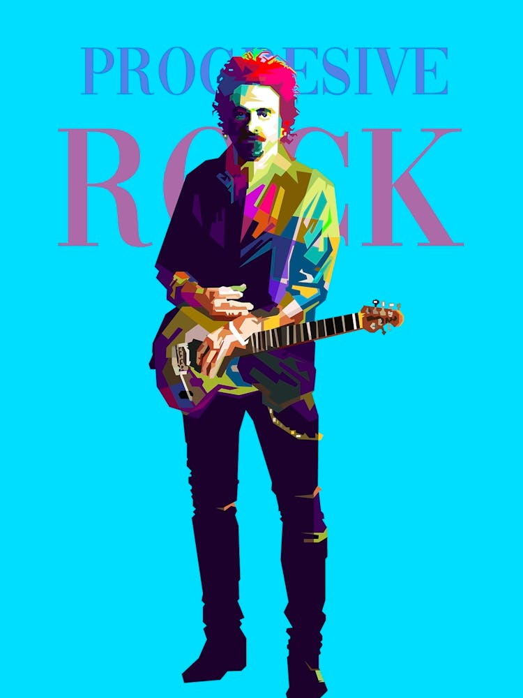 Steve Lukather Rock Musician Pop Art Wpap Style Illustrationtrending Now