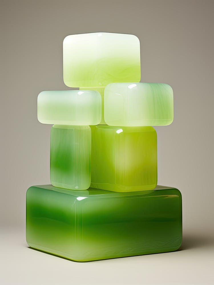 Green Block, Stone Art