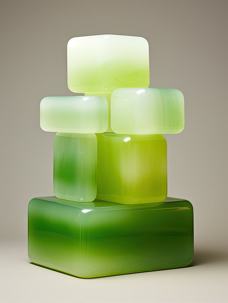 Green Block, Stone Art