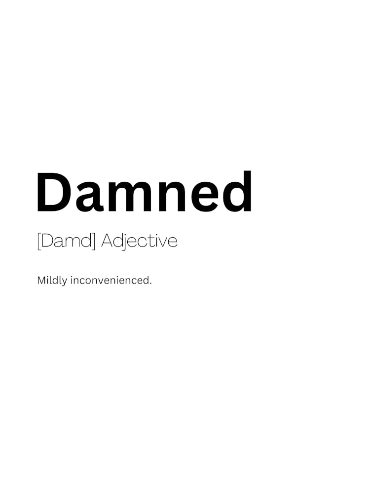 Damned Definition Meaning