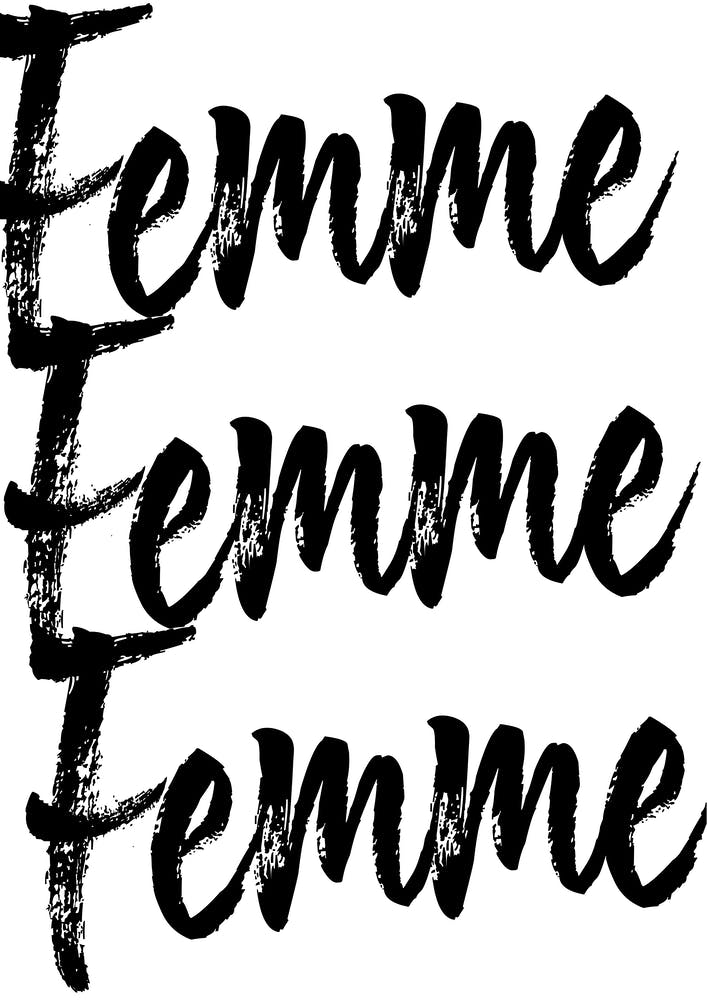 Femme Femme Femme Bold Script