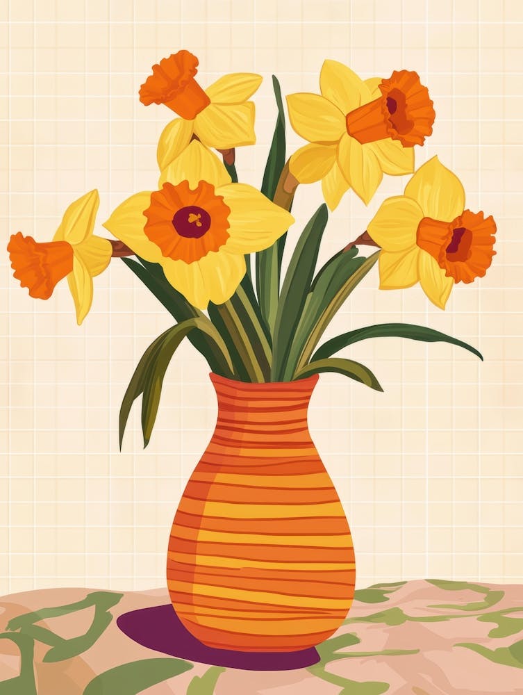 Daffodils In A Vase 7