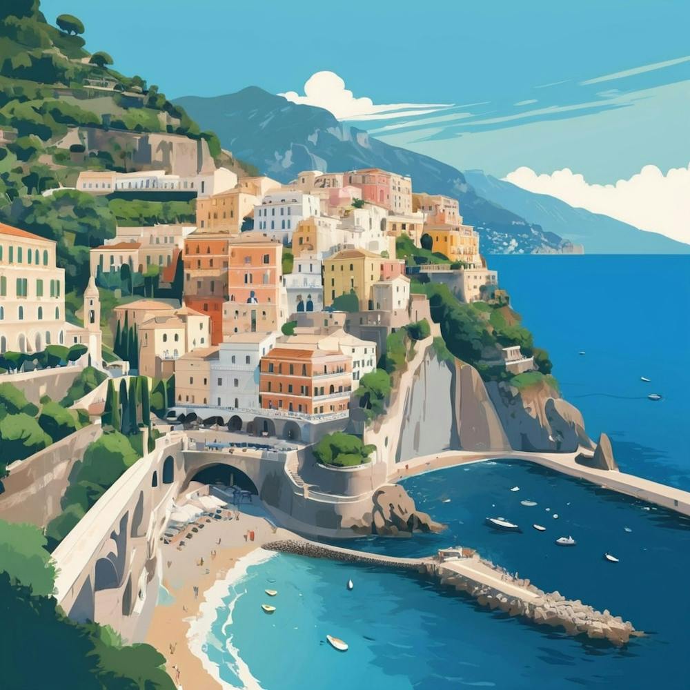 Amalfi Coast art print