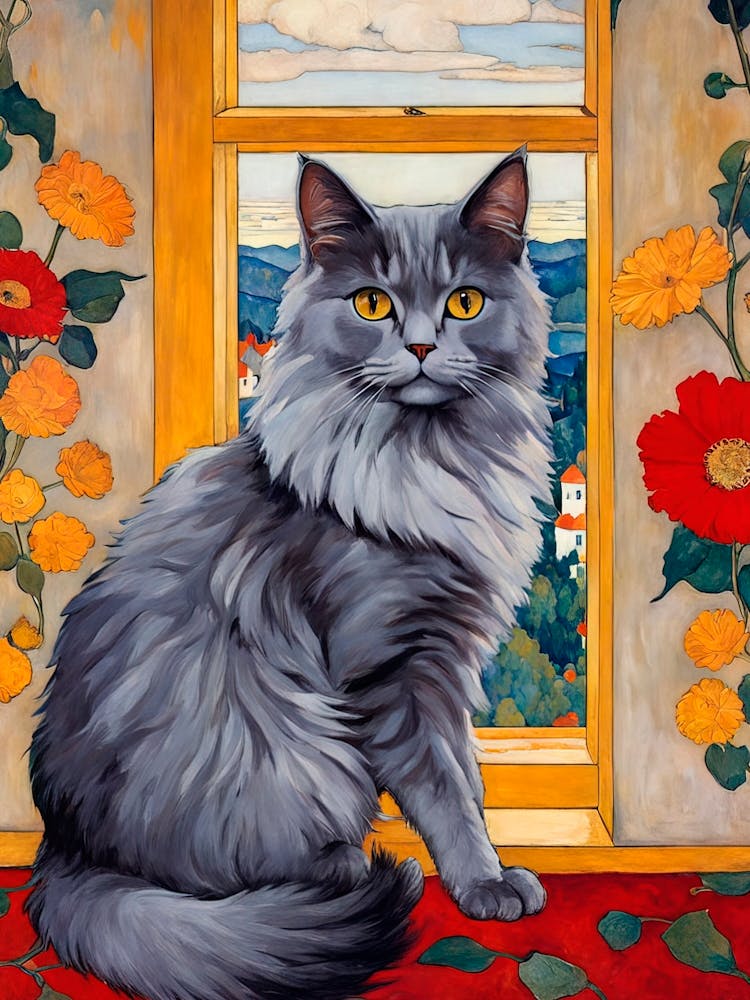 Cat By The Window