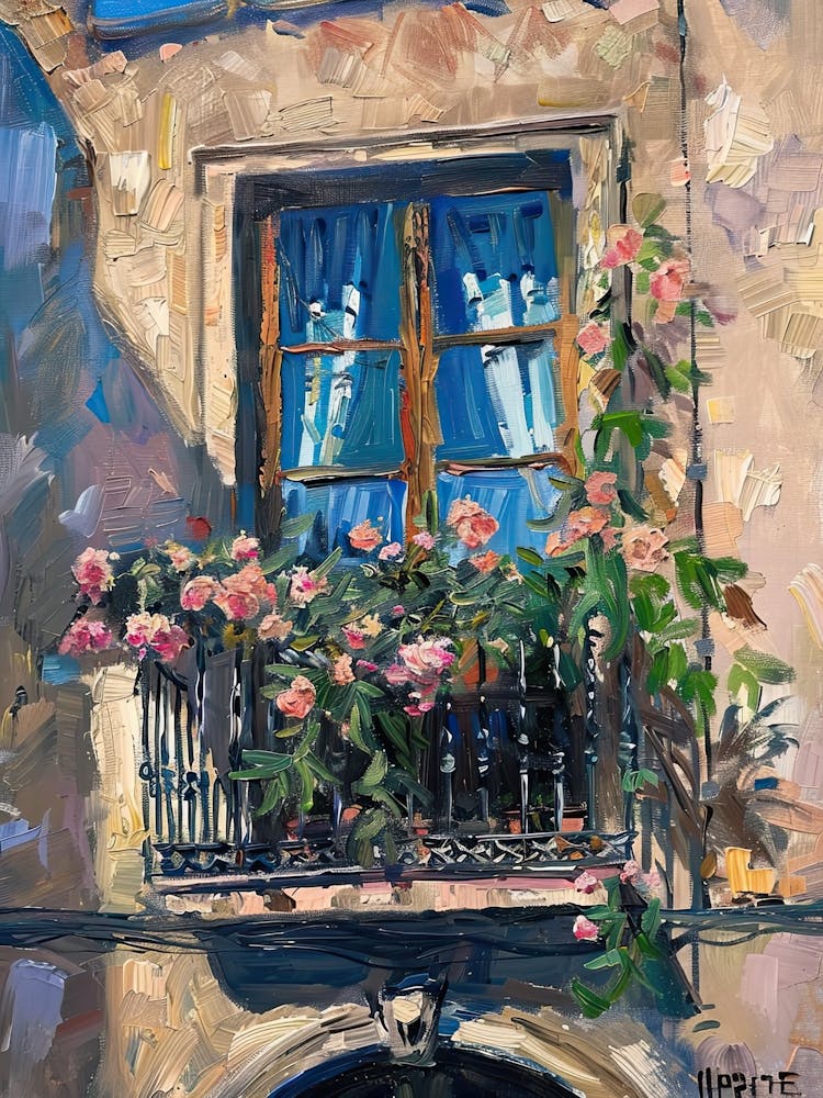 Balcony Painting In Barcelona 8