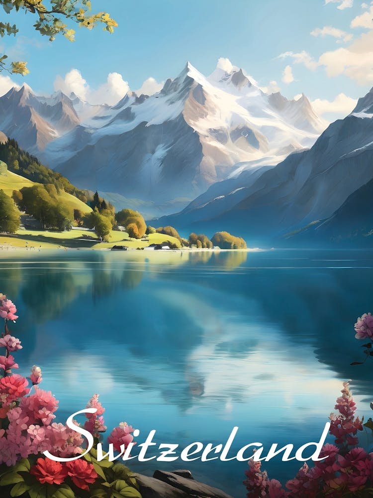 Switzerland Alpine Lake