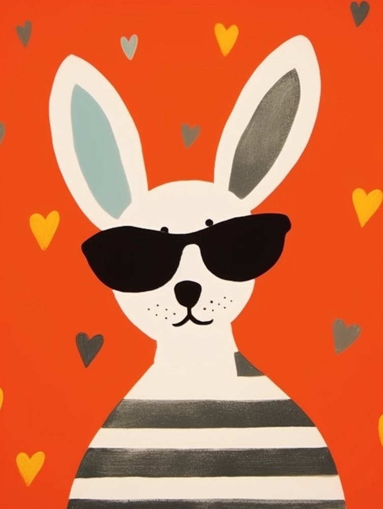 Little Rabbit 5 Wearing Sunglasses