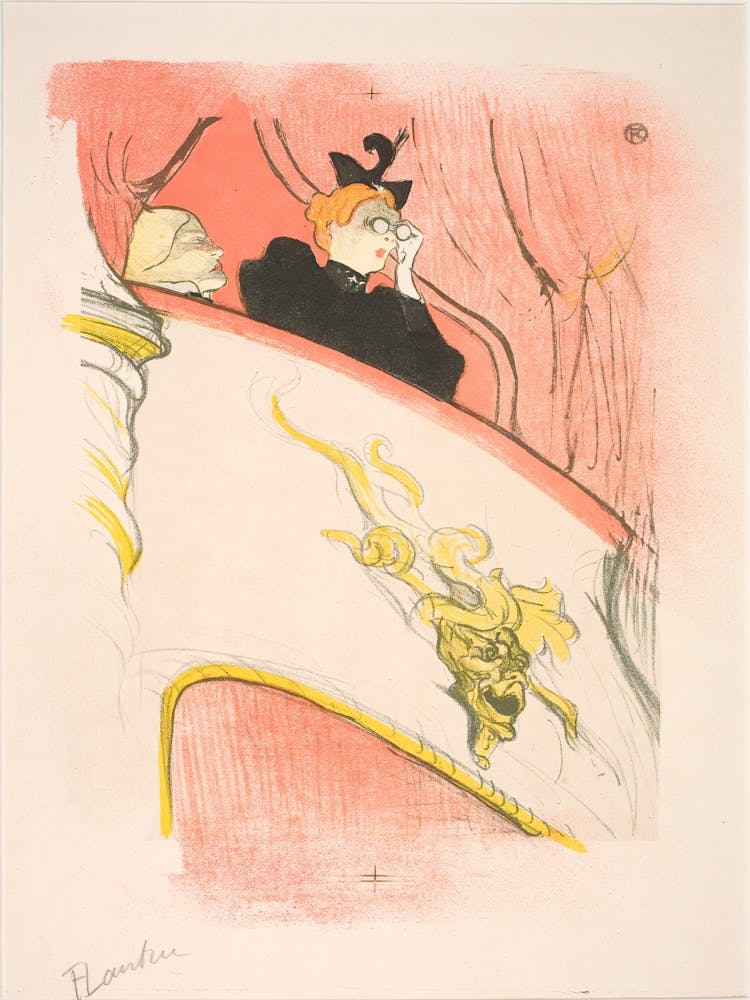 La Loge Au Mascaron Doré, Henri de Toulouse-Lautrec
