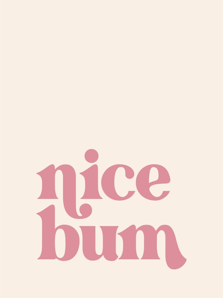 Nice Bum - Pink & Beige - Bathroom