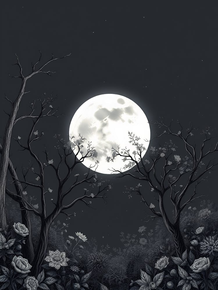 Full Moon In The Forest 8