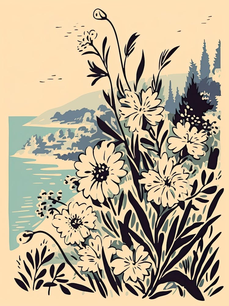 French Riviera, Flower Collage 2