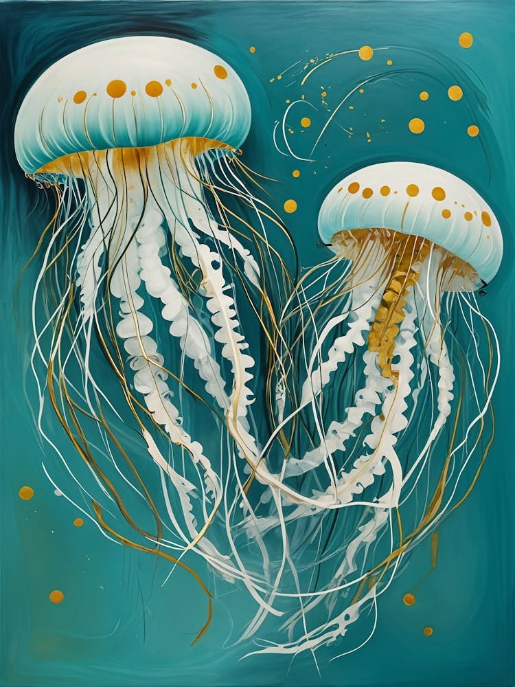 Teal Jellyfish no1