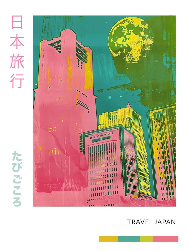 Japanese Food Duotone Silkscreen Poster 4