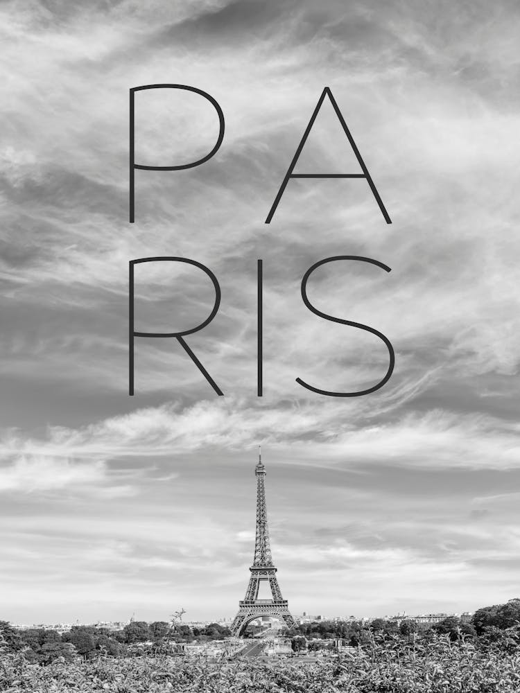 Paris Minimalist Eiffel Tower